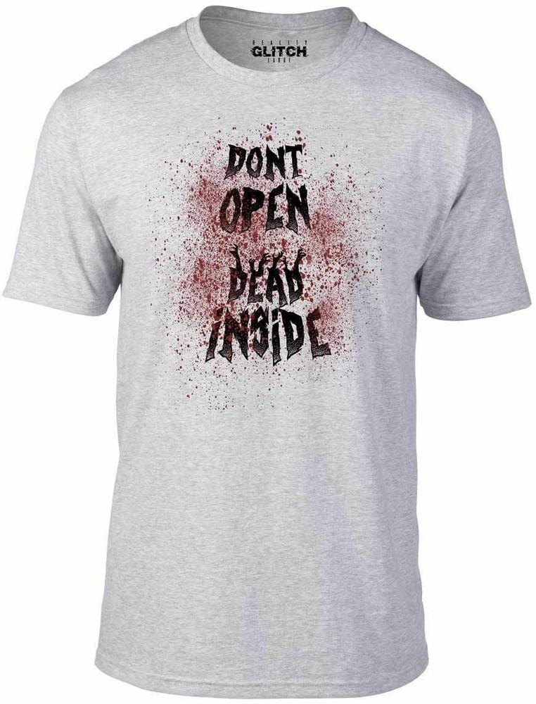 

Don t Open Dead Inside T-Shirt - Inspired by Walking Dead t shirt zombies horror 2XL