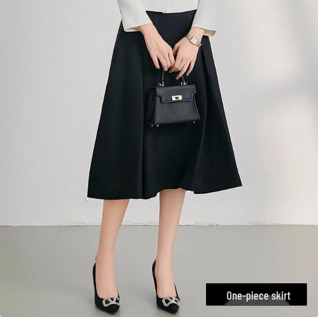 Autumn-Winter Fashion Retro Slim Fit Women's Skirt Suit - Professional Formal Workwear