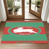 South Sydney Rabbitohs Design Crystal Velvet Rug Soft Decorative Mat for Bedroom Entrance
