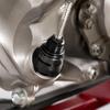 Threaded Motorcycle Oil Dipstick with Top Tool Socket, Aluminum Construction and Anodized Finish for Routine Checks