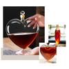 Umělecká dutá skleněná karafa ve tvaru srdce pro víno a skotskou whisky s hladkým povrchem, skleněný dávkovač vína pro domácí bar
