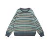Autumn and Winter Warm Daily Loose Knitted Sweater Female Retro Casual Diamond Plaid Sweater Female