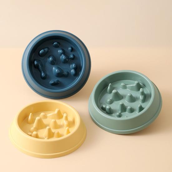 Pet Bowl Non-Slip Large Capacity Reusable Slow Feeder Dog Breed Food Bowl for Home Use