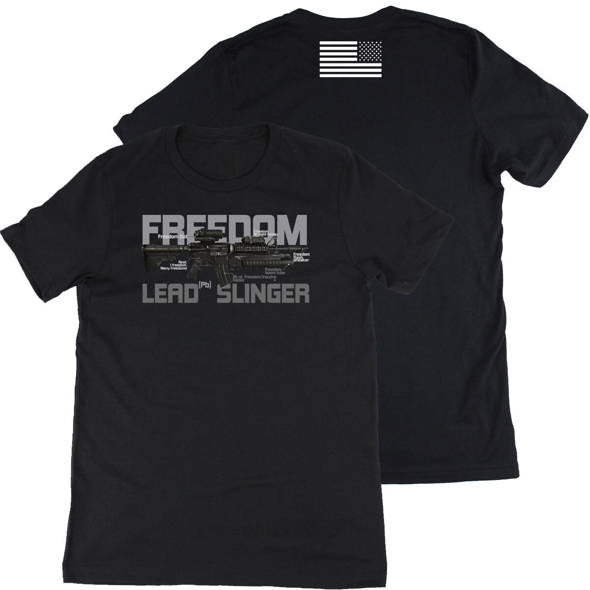 M4a1 SOPMOD  Freedom Lead Slinger  Funny Parody Rifle Gun Graphic Cotton T-T-Shirt 4XL
