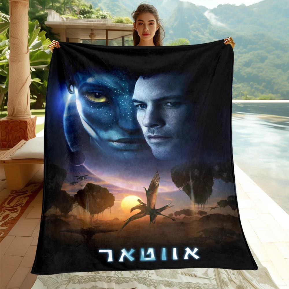 Avatar Movie HD Printed Flannel Thin Blanket.Four Season Blanket.for Sofa,beds,living Rooms,travel Picnic Blanket Gifts