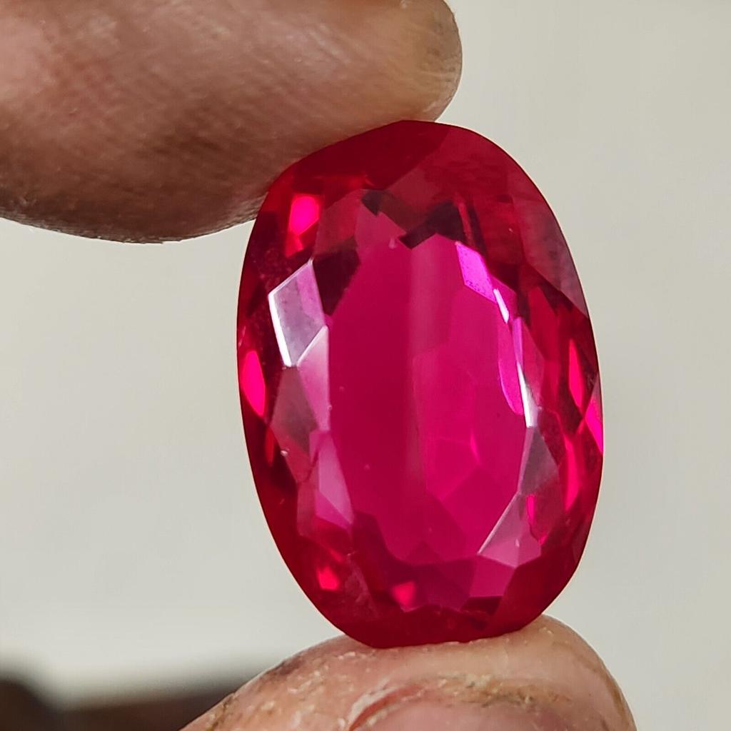 21.20 Ct Heated CERTIFIED Red Ruby Stunning  Shape Oval  Loose Gemstone