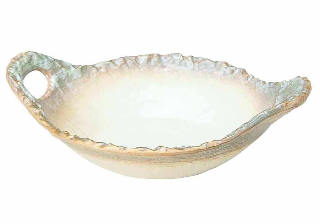 Banko direct flame cooking medium white Shino ware, pot, size, style, 27-64
