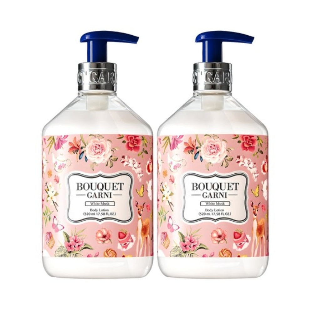 Bouquet Garni White Musk Body Lotion 520ml*1Pc/2Pcs