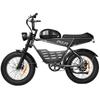 Electric Bike Pixar Super 500W Motor 30AH Max Range 100KM Top Speed 25Km/h Load 120KG 20"x4.0" Black