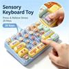 26-Key Decompression Button Toy Cute Design Keyboard Keychain  Desktop Decoration