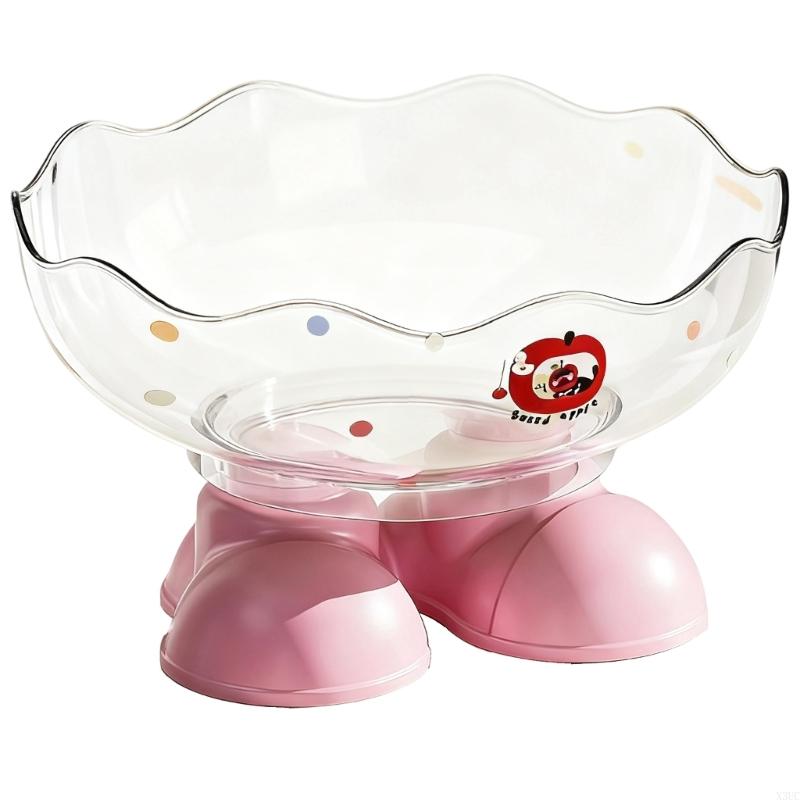 

Christmas Decorative Candy Bowl Large Capacity Fruit Plate For Festival Gatherings ABS Materials Snacks Holder X3UC розовый
