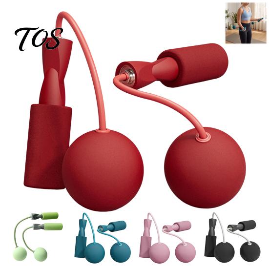 Indoor Fitness Equipment 1 Pair Cordless Jump Rope with Weighted Balls, Ropeless Skipping for Fat Burning Weight Loss, Anti-slip Handle Men