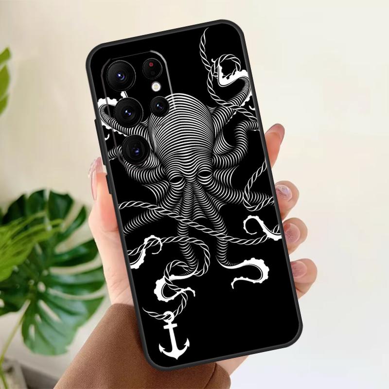 

Octopus Walking Soft Case For Samsung Galaxy S25 Ultra S21 S22 S23 S24 Plus S9 S10 S20 FE S24 FE Phone Cover Galaxy S23Ultra