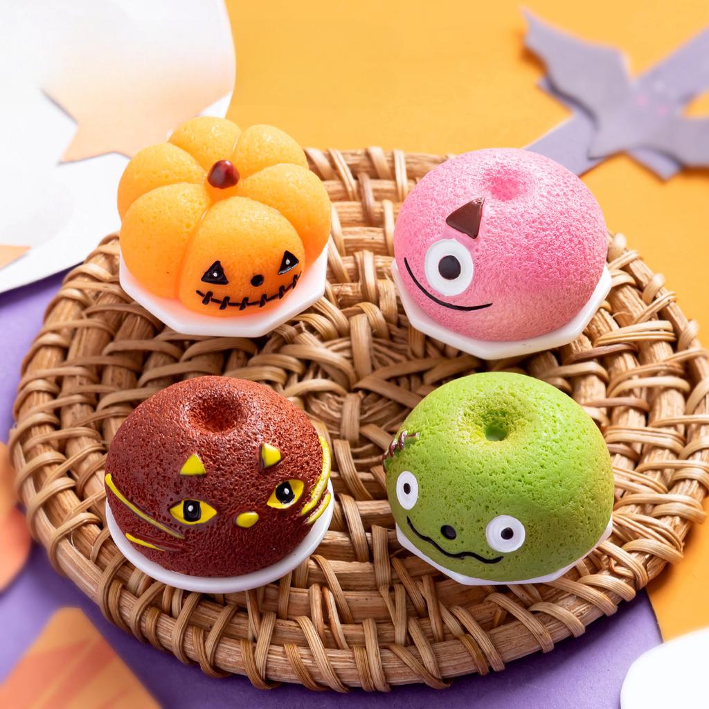 Halloween Simulation Food Play Spider Pumpkin Dessert Bread Resin Decoration Diy Decorative Accessories Desktop Decoration