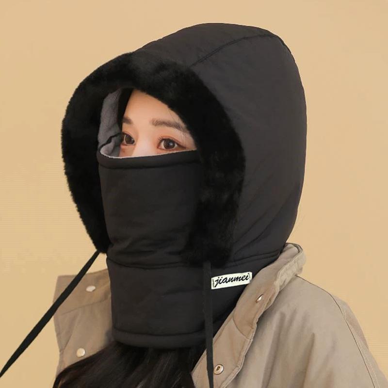 

Зимний пуховый хлопковый балаклава лыжная маска теплый 3-в-1 шапки шапка пылезащитный ветрозащитный пуловер шапка уличные шапки и бини