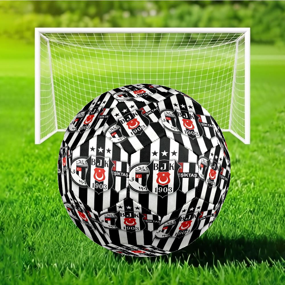 Beşiktaş Istanbul Voetbalclub Voetbal Maat 5 Voetbal, Machinaal gestikt, Duurzaam, Geschikt voor Training en Wedstrijden Fan Cadeau