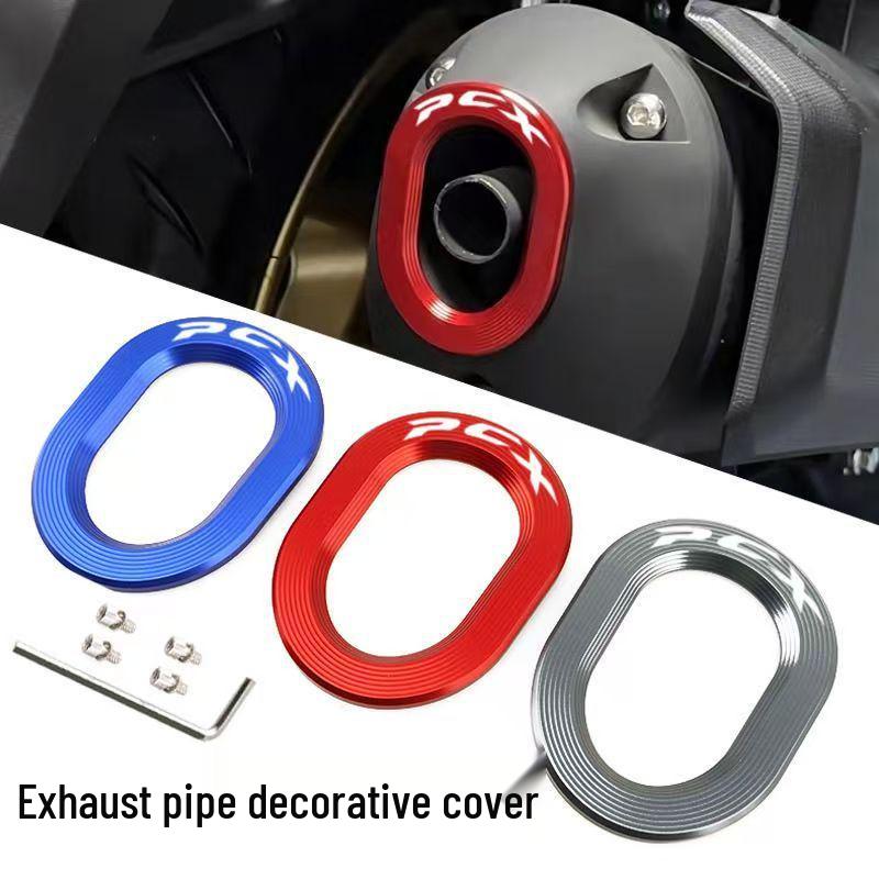 Honda PCX160 Exhaust Heat Shield Cover: Aluminum Tail Cover Muffler Decoration
