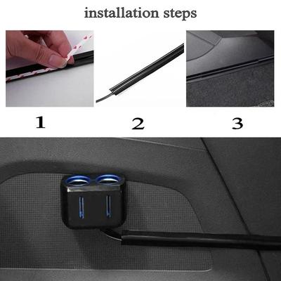 4/8 Stück Elegantes Auto-Kabelorganisator-Set Universelle Hüllen für einen aufgeräumten, beschädigungsfreien Innenraum Schützen Ladekabel Verbessern die Ästhetik