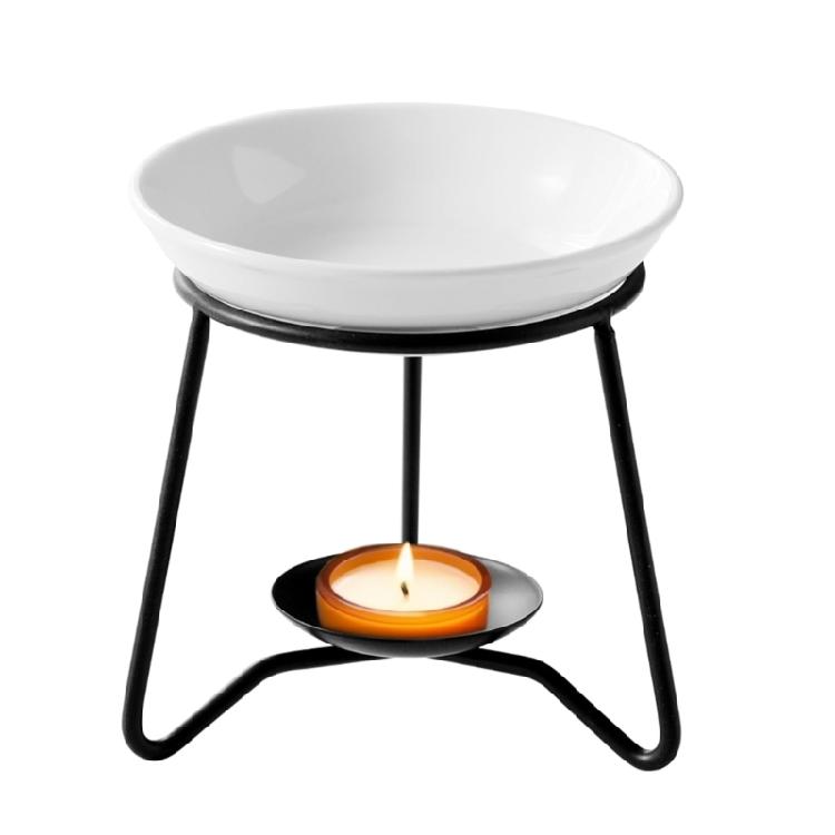 Stylish Essential Oil Burners Melt Warmer Tealight Candle Holder Metal Rack for Living Space and Bedroom Desk Ornament