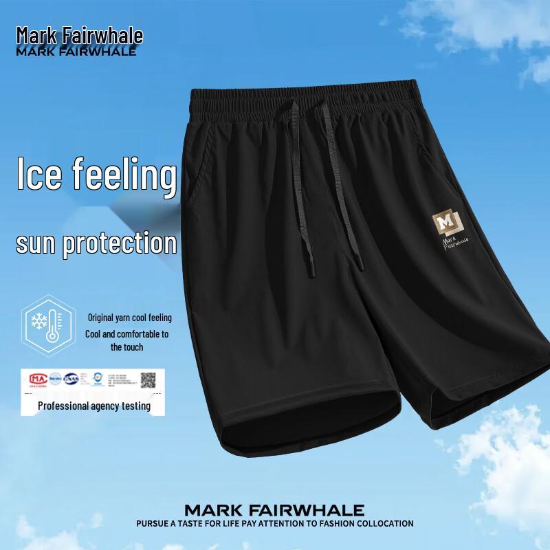 MARK FAIRWHALE Men s Lightweight UPF50+ Sun Protection Sports Shorts M