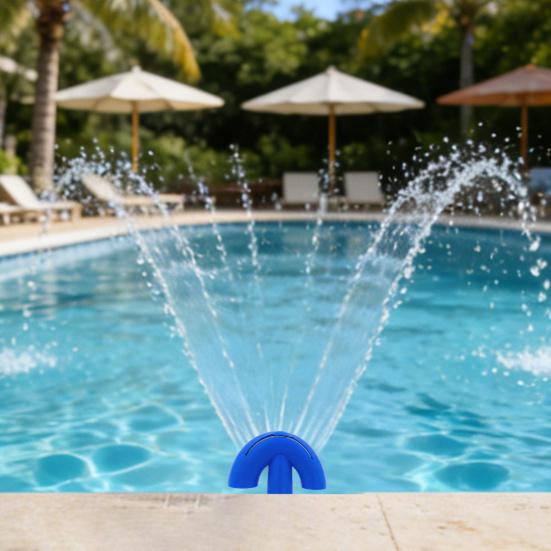 Swimming Pool Fountain Nozzle Fits 3/4-inch Connector Garden Pond Amusement Park Fountain Sprinkler Water Spray Head