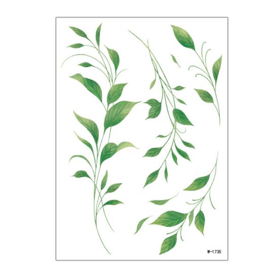 Nostalgie Fake Vine Tattoos, Waterproof Leaf Temporary Stickers, Green Plant Ivy Body Art for Women Girls, Boho Festival Decor