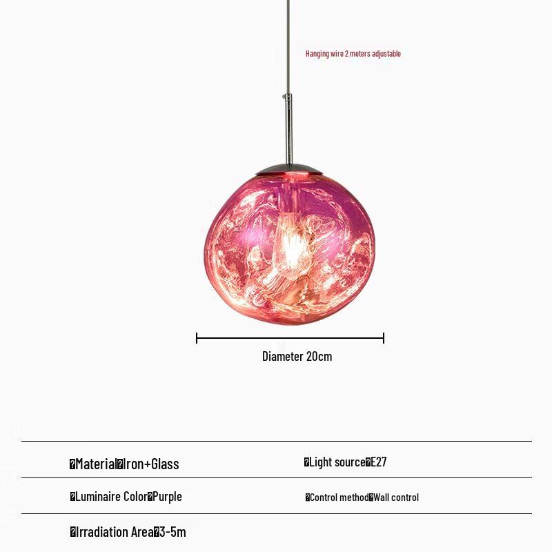 Creative Glass Lava Pendant Lamp