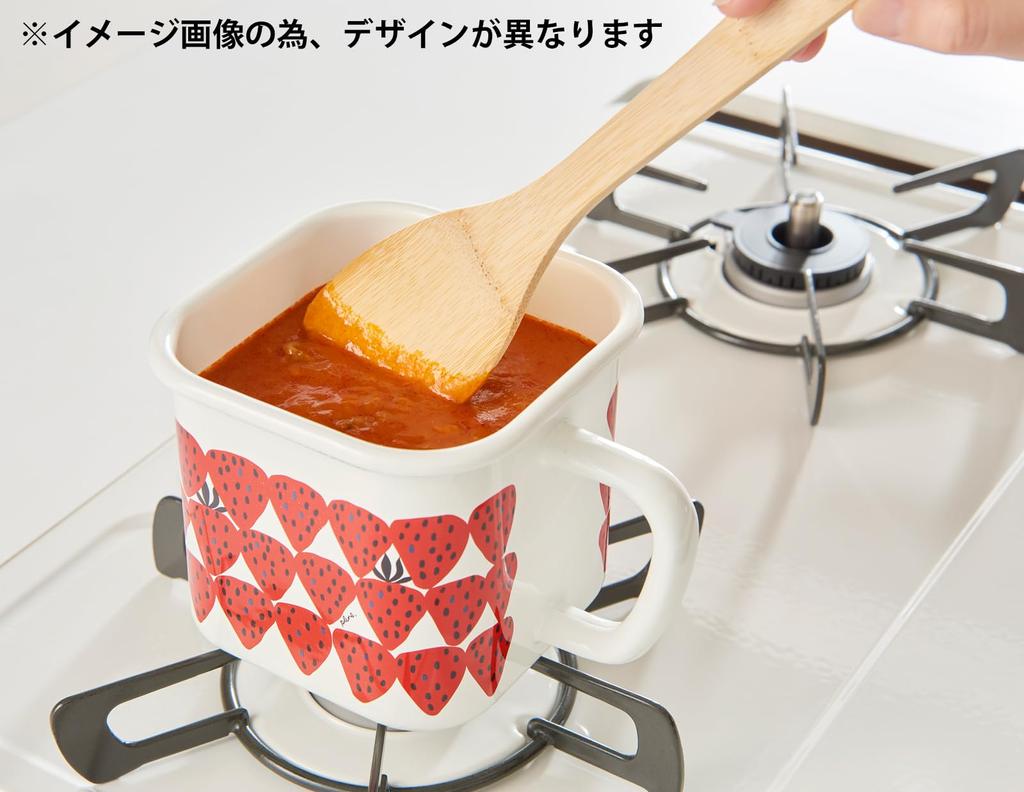 Toyoro Plune Enamel Multi Square Pot Monotone Dog D14 Size Approx. W17.8 H11.8 YJ-821