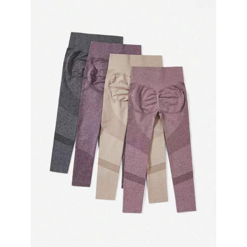 2023 Women's High-Waist Yoga Pants: Solid Color, Hip-Lifting, Fitness Style