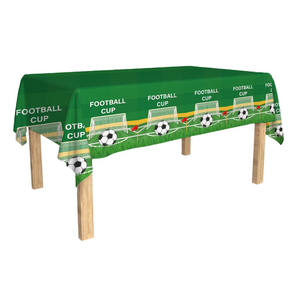 World Cup Party Decorations Set, Disposable Paper Plates Cups Banner Tablecloth, Soccer Theme Birthday Party Supplies