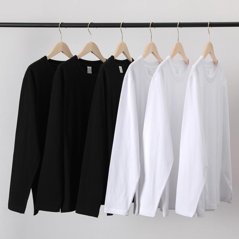 Women Spring Winter Cotton Round Neck Basic T Shirt Long Sleeve Loose Tee Tops Casual Tops Pullover