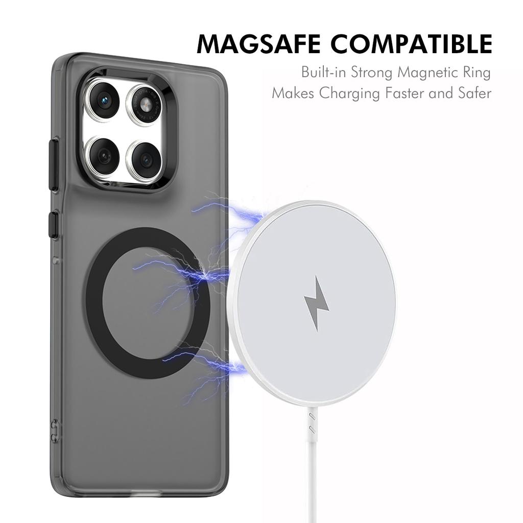 For Motorola Edge 60 Pro 5G ENKAY Hat-Prince Magnetic Case with Hydrogel Film PC TPU Phone Cover
