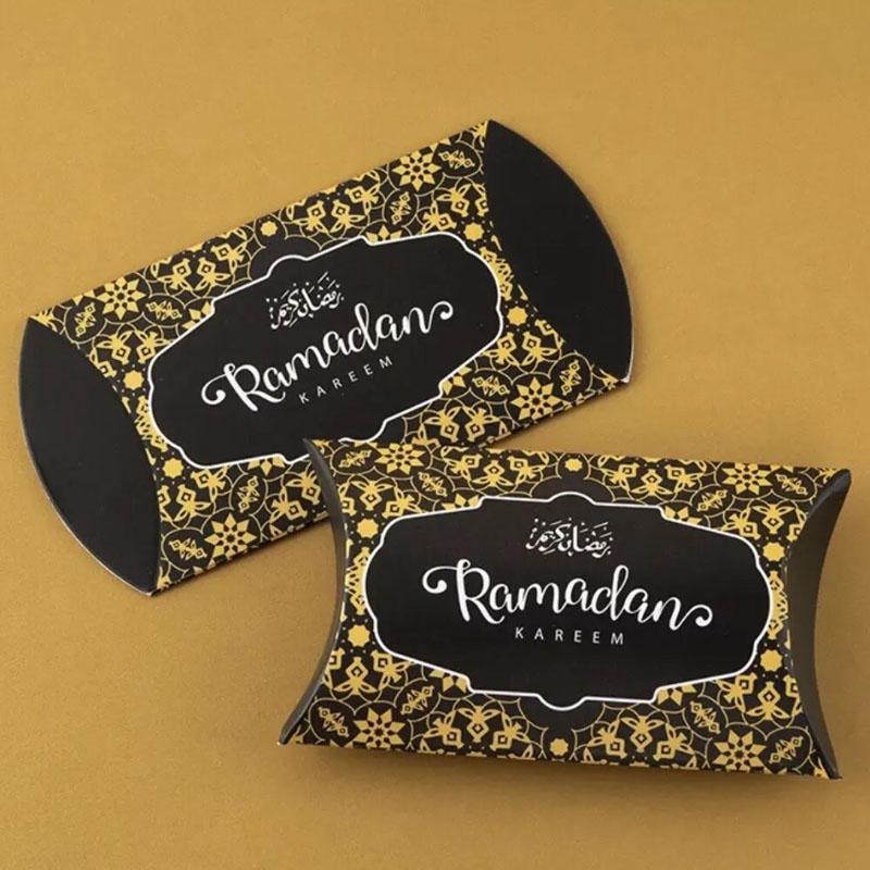 10 Ramadan Kareem Favour Boxes Ramadan Pillow Boxes Gift Sweet Boxes Eid Decor