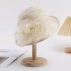 Summer lace breathable sun hat women's mesh flower pot hat sun hat fashion versatile crimped top hat