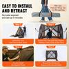 Pop Up Gazebo Tent Pop-Up Screen Tent 4 Sided Canopy Sun Shelter Brown