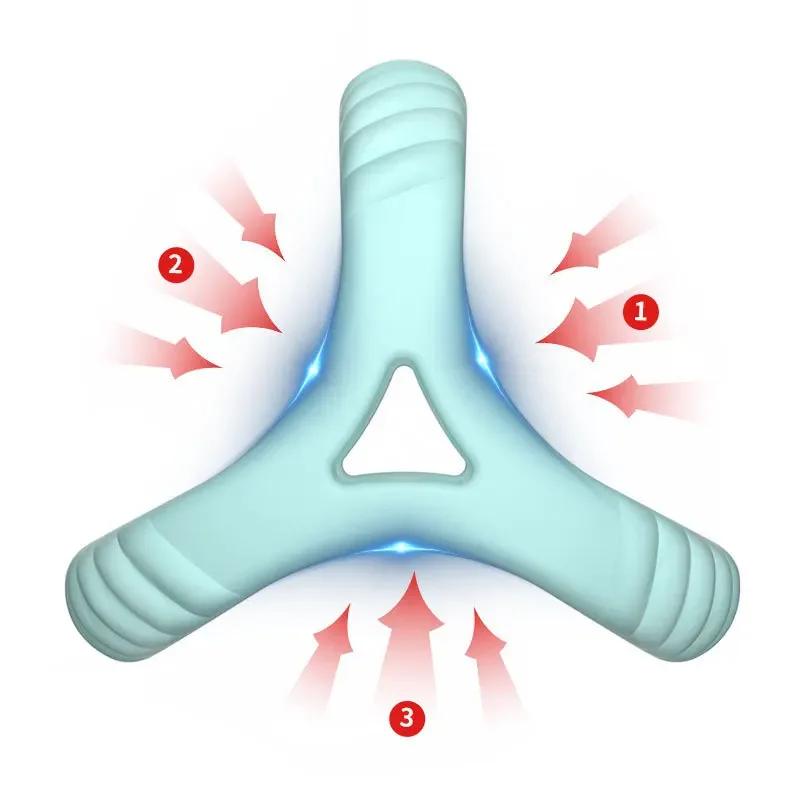 3 Holes Penis Cock Ring Sex Toys For Man Delay Ejaculation Erection Dick Enlarger Reusable Semen Stretcher Massager Cock Rings