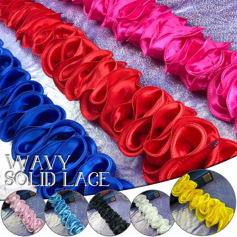 5Yards Ruffle Lace Edge Trim Pleated Ribbon 10Cm Wide Fabric Sewing Accessories for Diy Headwear Bow Doll Dress Craft Baby Dress