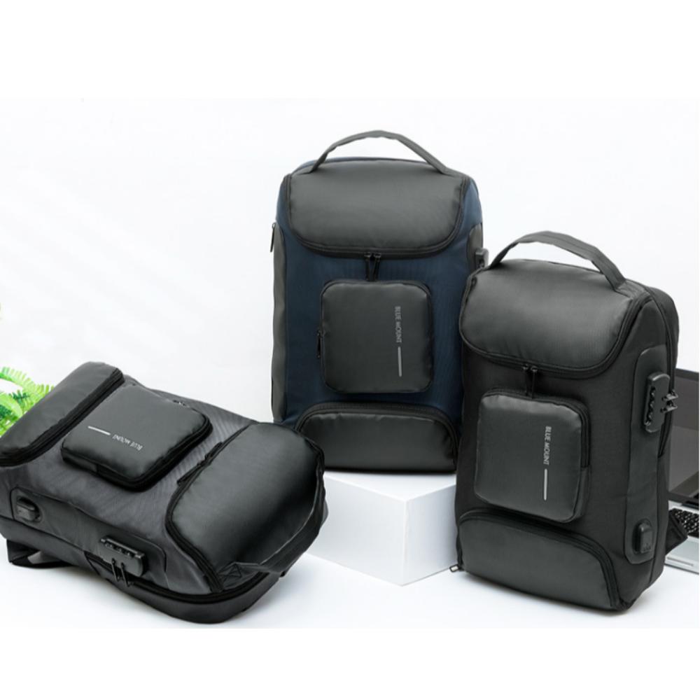 Blue Mount 9907 Smart Lock USB Rechargeable Water-Resistant Backpack