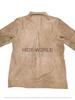 Women Genuine Soft Pure Suede Brown Leather Shirt Biker Casual Classy Handmade