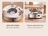 Portable Windproof Alcohol Camping Stove for Dormitory & Hotel Use