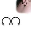 2 5 Pcs 16G Punk Stainless Steel Horseshoe Septum Nose Ring Cartilage Helix Ear Piercing Jewelry For Women Men