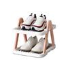 Plastic Shoe Cabinet Storage Stackable Cosmetic Storage Rack Layered Shoe Rack  Home Furnishings