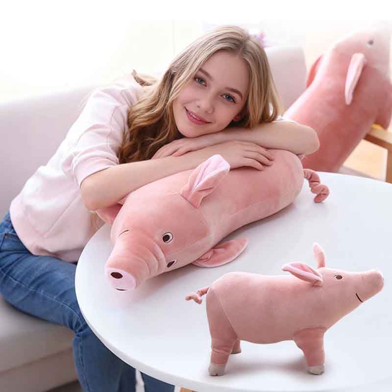 14/40Cm Lifelike Cute Cartoon Pig Plush Toy Stuffed Soft Animal Pig Doll For Birthday Gift Toy Kawaii Gift For Girls Pet Doll
