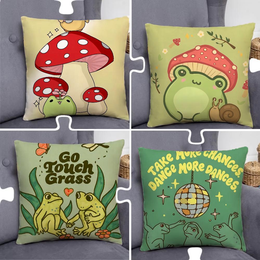 Cartoon Frosch Kissenbezug Kissenbezug Zuhause Sofa Kissen Autokissen Kissenbezug Büro Kissenbezug Kissen