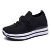 Casual sports shoes spring new fly-woven mesh women's shoes socks shoes comfortable and versatile low heels