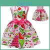 Robe Grinch pour Fille en Tissu Polyester pour le Printemps et l'Automne