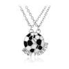 Children's Sports Pendant - Basketball & Football Friendship Necklace
