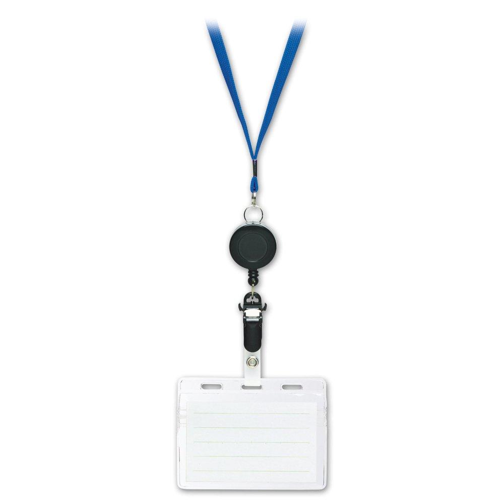 Sonic Name Tag Retractable Hanging Name Tag, Holds 2 Tags, Blue NF-418-B