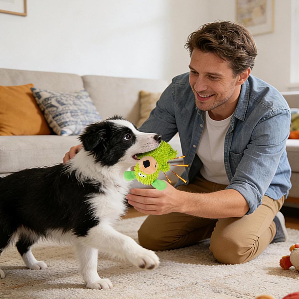 Dog Squeaky Toys Long Lasting Chew Squeaker Doll Small Dog Toys For Puppy Pet Outdoor Play Relaxing Home Livingroom Bedroom