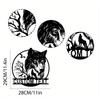 Custom Wolf Metal Wall Decor, Personalized Wolf Name Sign, Custom Metal Sign, Housewarming Gift